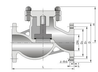 升降式止回阀参数图
